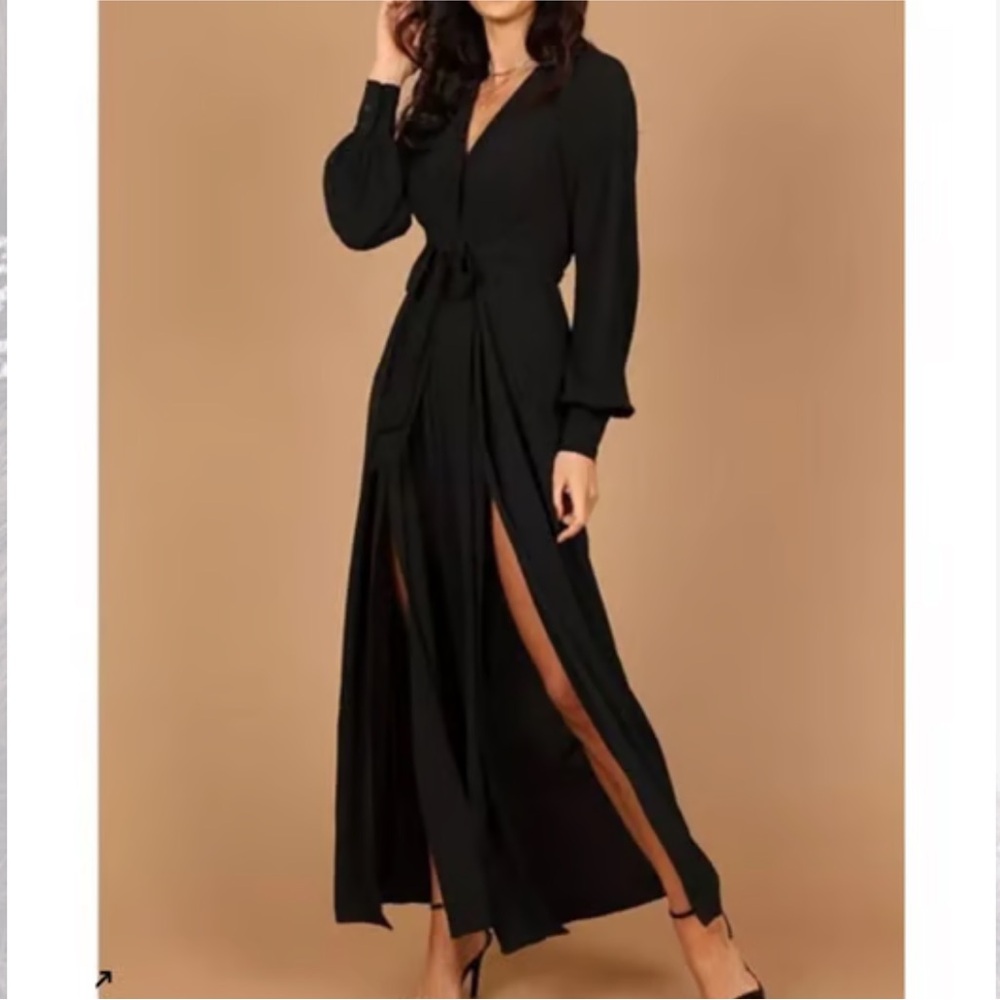 Petal & Pup “Simona Split Jumpsuit - Black”